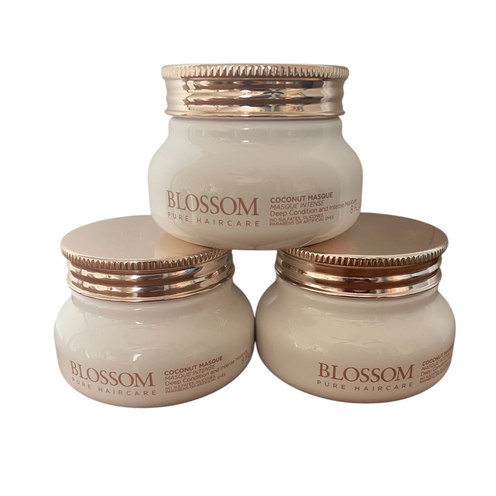 Blossom Lot of 3 Coconut Deep Conditioning & Hydrating Hair Masque